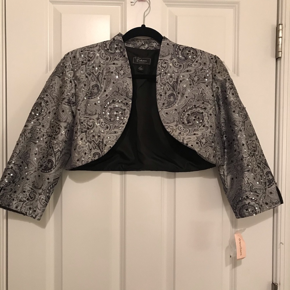 NWT Collection Dressbarn Metallic Bolero Jacket